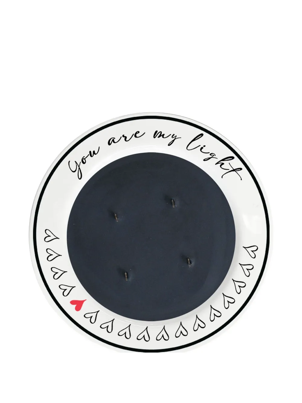 BACI MILANO heart-motif sandalo candle - Zwart