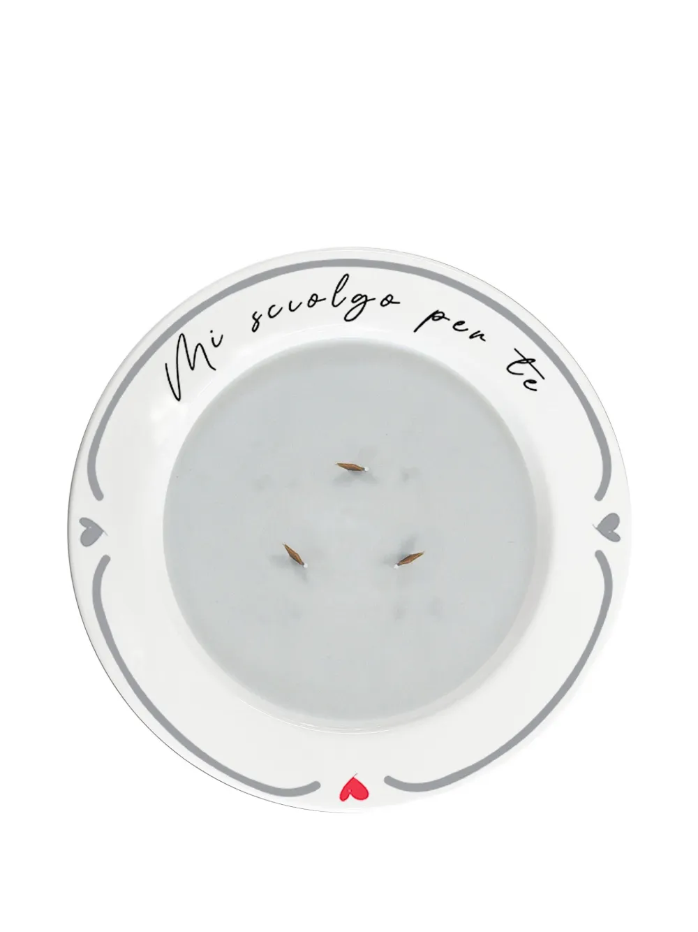 BACI MILANO heart piccolo candle - Wit