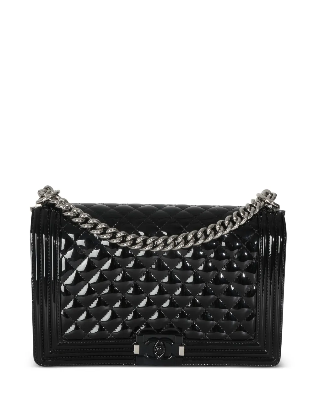 CHANEL Pre-Owned 2014-2015 quilted chain cross body bag | Black | Image 1