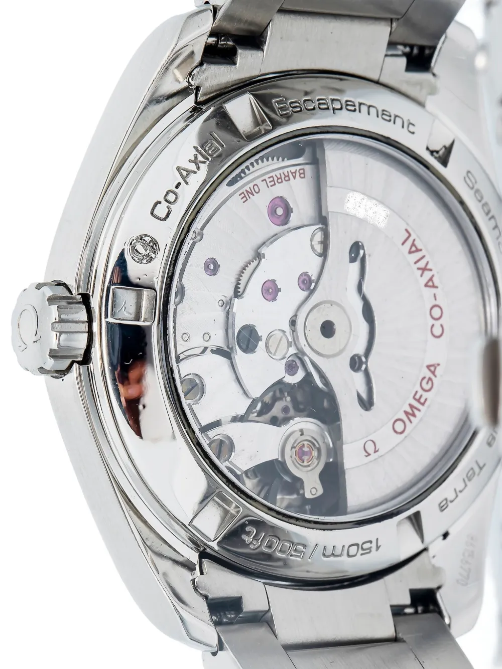 OMEGA Pre-owned Seamaster Aqua Terra Stainless Steel 38.5mm In Black