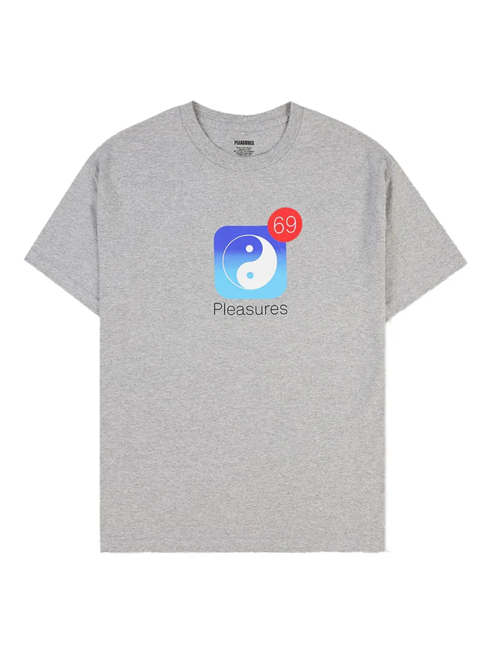 Pleasures playera Notify | gris | Image 1