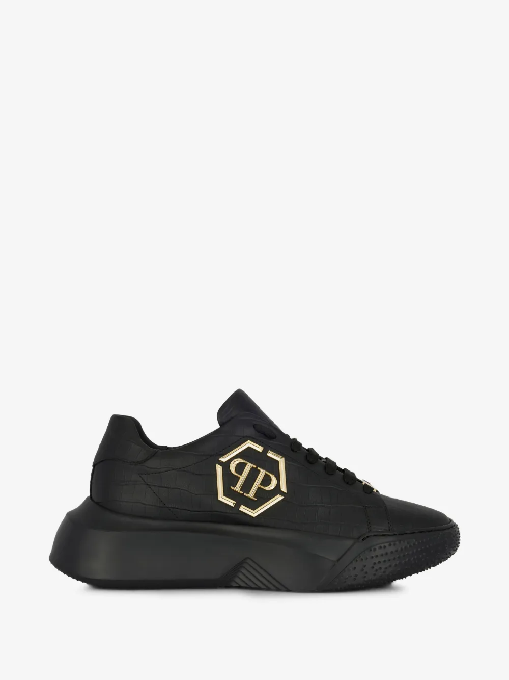 Philipp Plein 크로코 고질라 러너 스니커즈 | 블랙 | Image 1