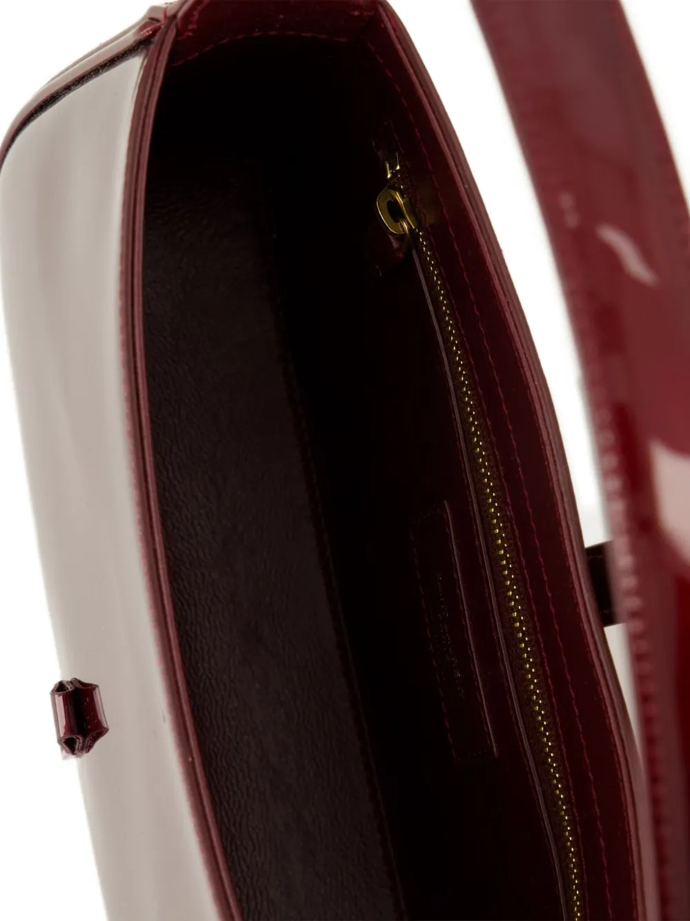 Saint Laurent Logo Tote Bag In Red