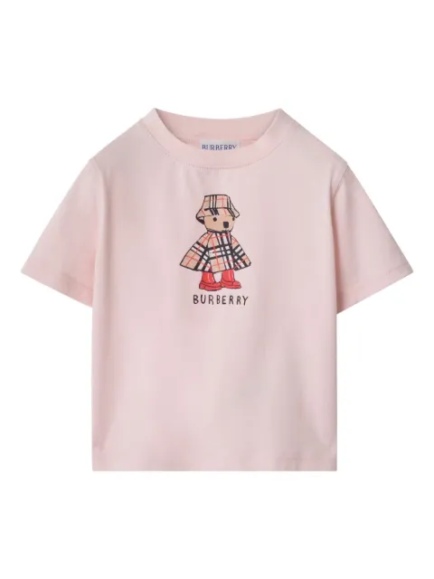 Burberry Kids logo bear cotton T-shirt