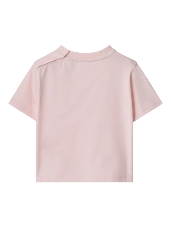 Burberry Kids Logo Bear Cotton T-shirt | Pink | FARFETCH