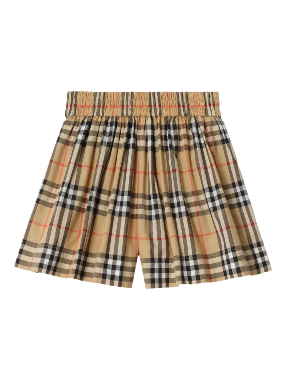 Burberry Kids Check-pattern cotton shorts | Neutrals | Image 1