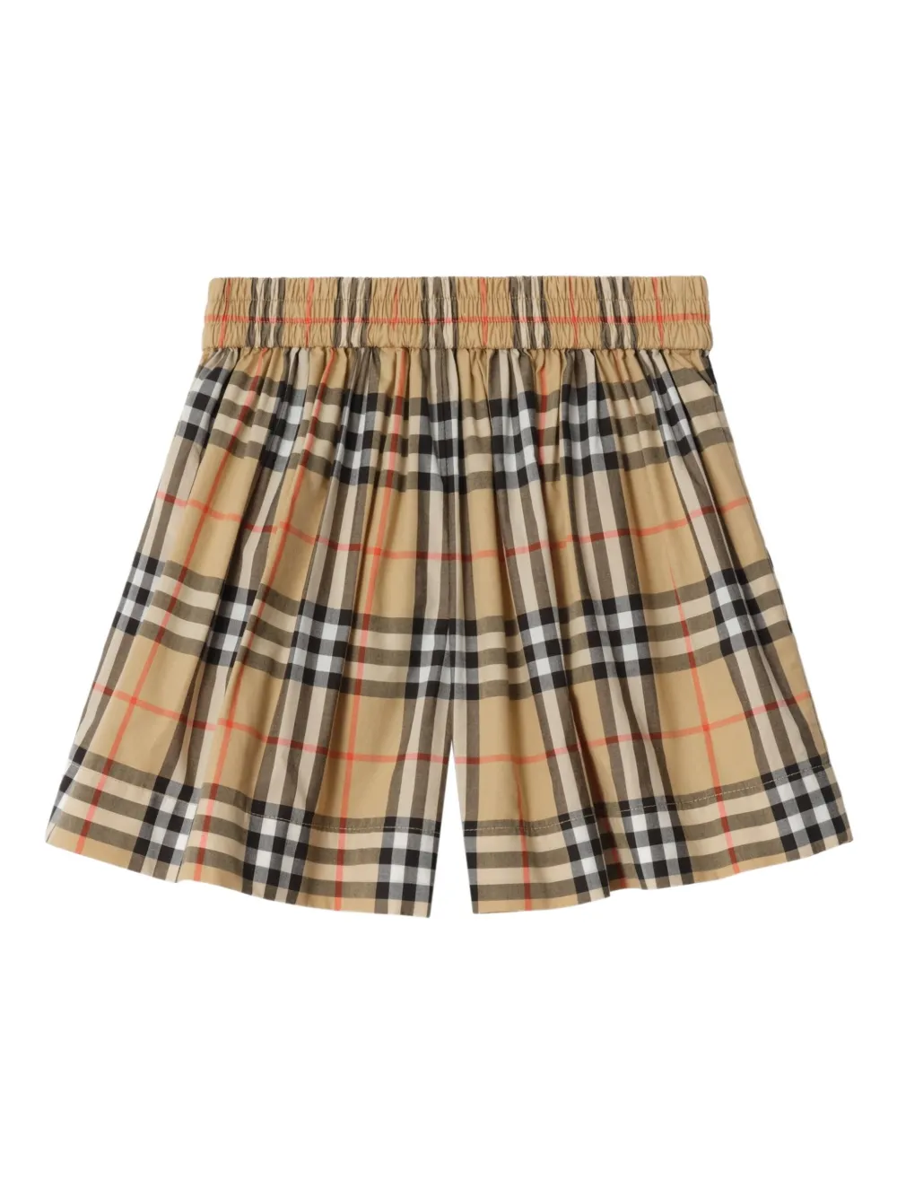 Burberry Kids Check-pattern cotton shorts | Girls Casual Shorts | Image 2