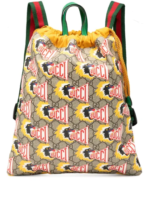 Gucci Pre-Owned 2016-2025 Childrens GG Supreme Baboon backpack