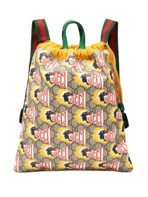 Gucci Pre-Owned 2016-2025 Childrens GG Supreme Baboon Rucksack