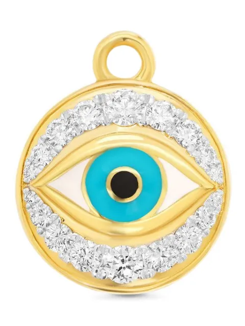 Sara Weinstock 18K yellow gold Evil Eye diamond charm