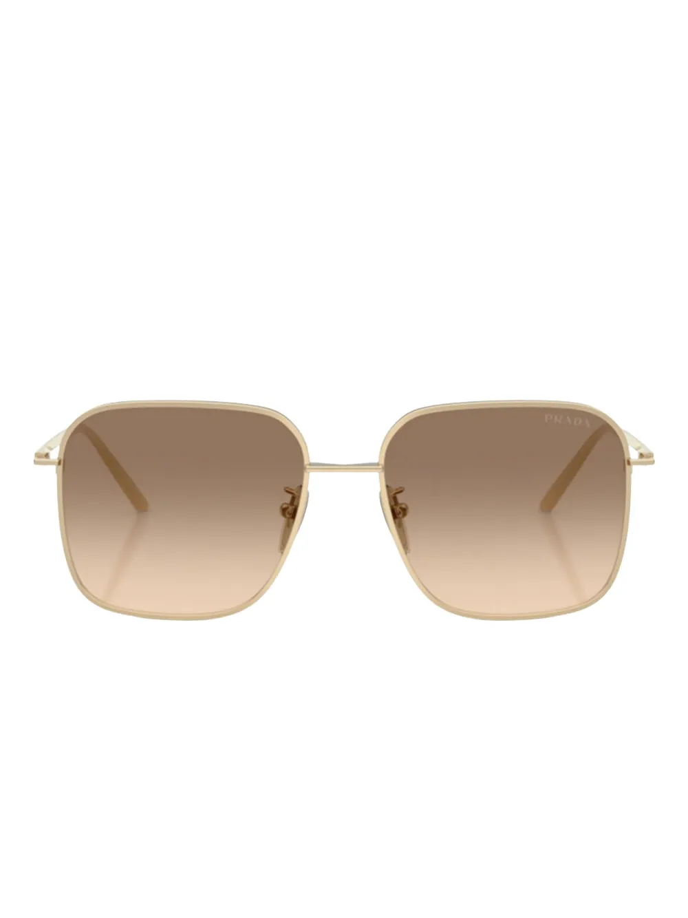 Prada Gradient-lenses Sunglasses In Gold