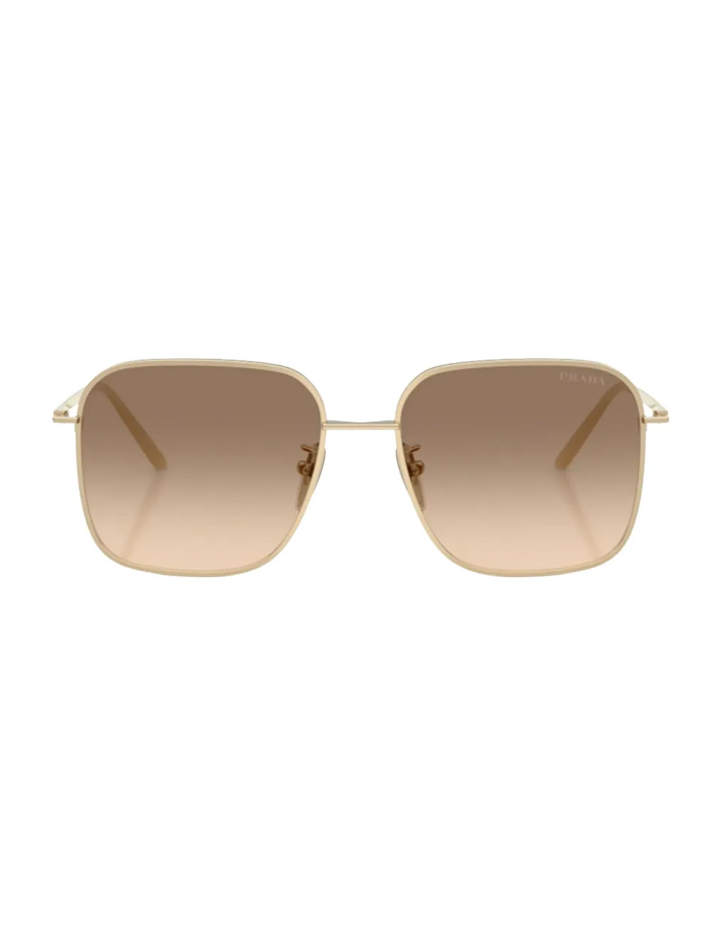 Prada Gradient-lenses Sunglasses In Gold