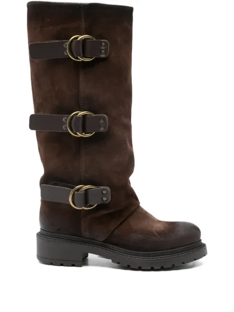 Metisse buckle strap boots