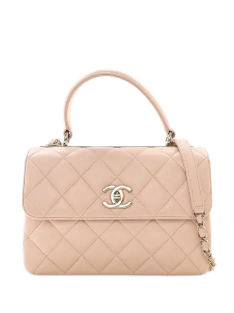 CHANEL Pre-Owned 2021 Small Quilted Lambskin Trendy CC Flap satchel
