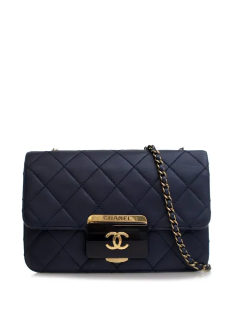 CHANEL Pre-Owned 2016-2017 Mini Lambskin Beauty Lock Flap crossbody bag