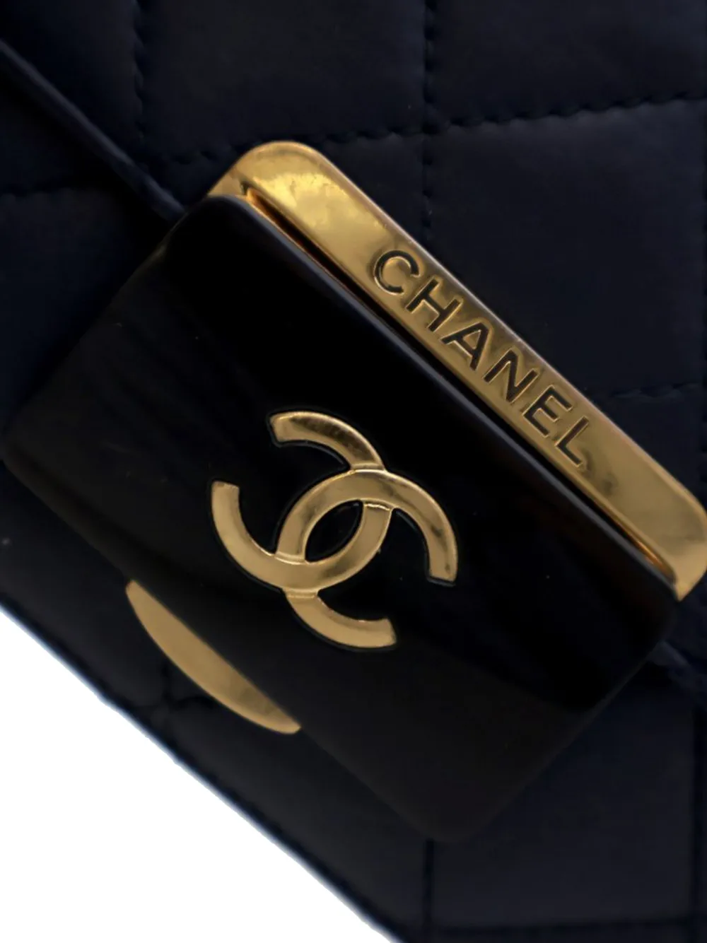 Pre-owned Chanel 2016-2017 Mini Lambskin Beauty Lock Flap Crossbody Bag In Blue