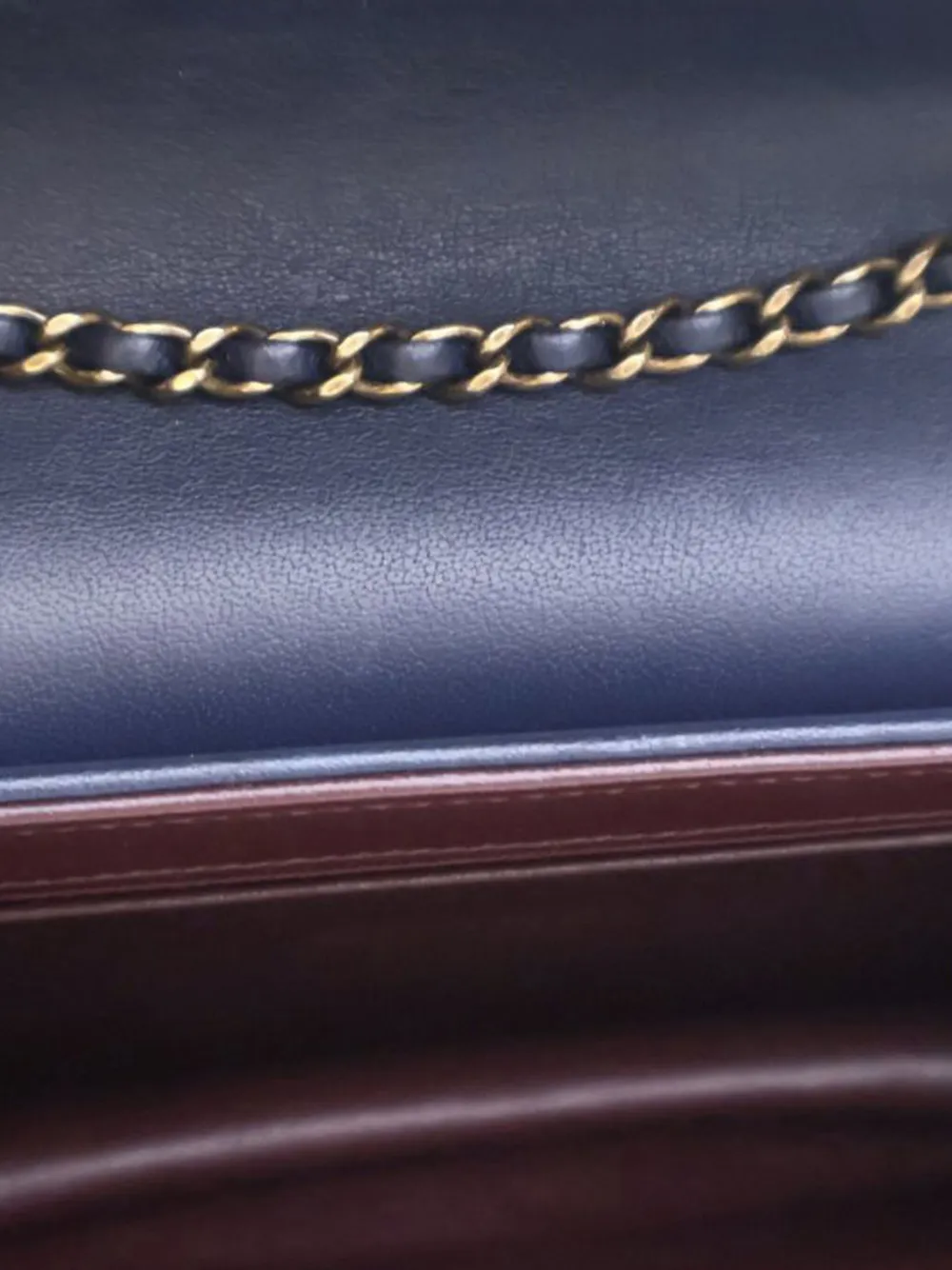 Pre-owned Chanel 2016-2017 Mini Lambskin Beauty Lock Flap Crossbody Bag In Blue