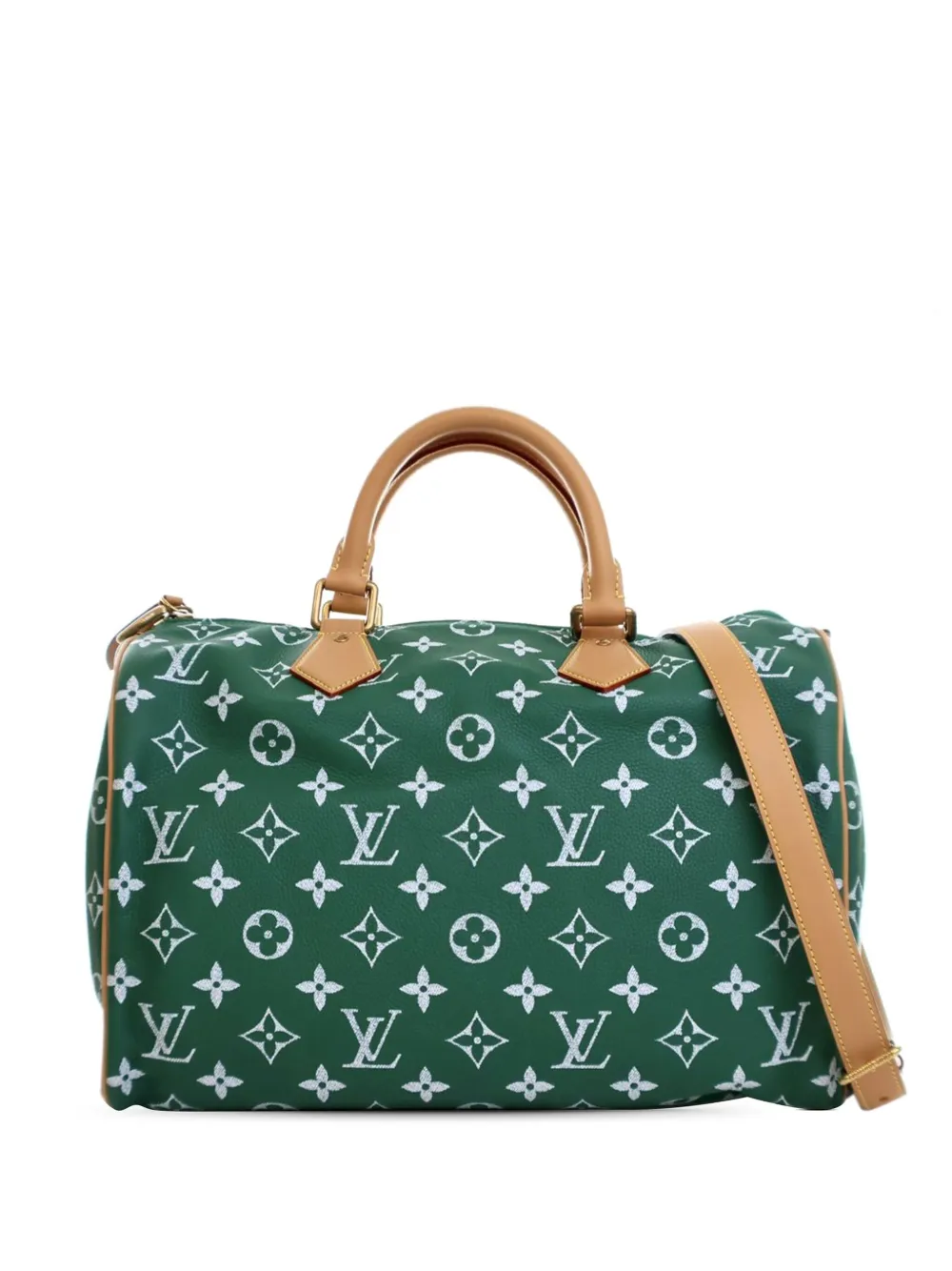 Louis Vuitton Pre-Owned 2024 Monogram Leather Speedy P9 Bandouliere 40 Louis Vuitton Pre-Owned 2024 Monogram Leather Speedy P9 Bandouliere 40