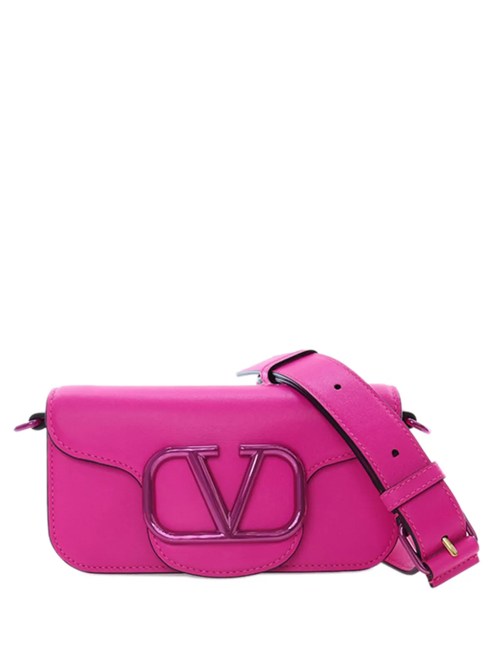 Valentino Garavani Pre-Owned 2018-2025 Small Calfskin VLogo Loco satchel - Rosa