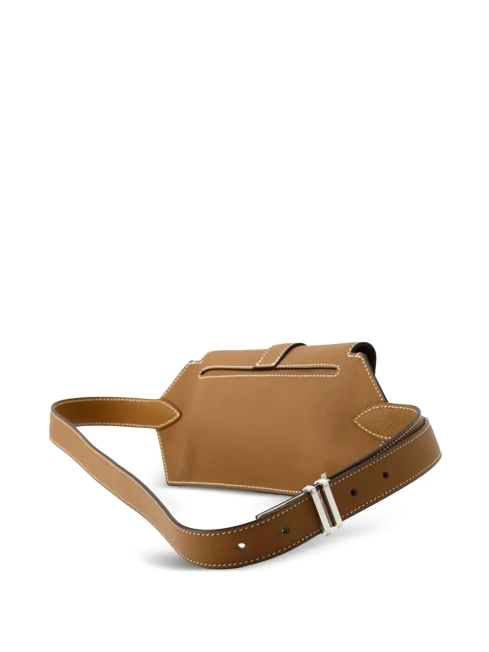 Pre-owned Hermes 2025 Swift Elan Pocket 24 Belt Bag In Brown