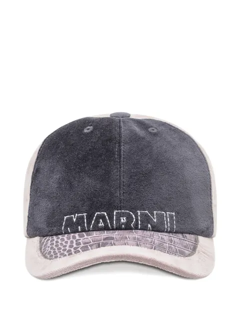 Marni logo-embroidered cotton baseball cap