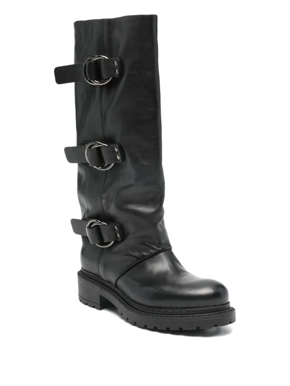 Metisse buckle-detail boots Zwart