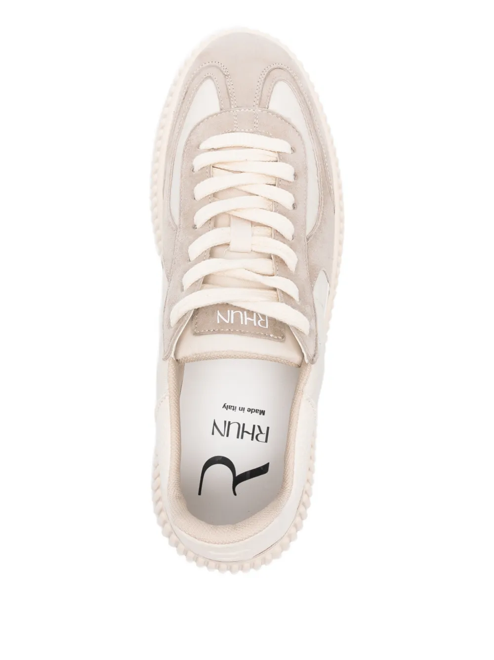 Rhun 1989 Panelled Platform Sneakers In Neutral