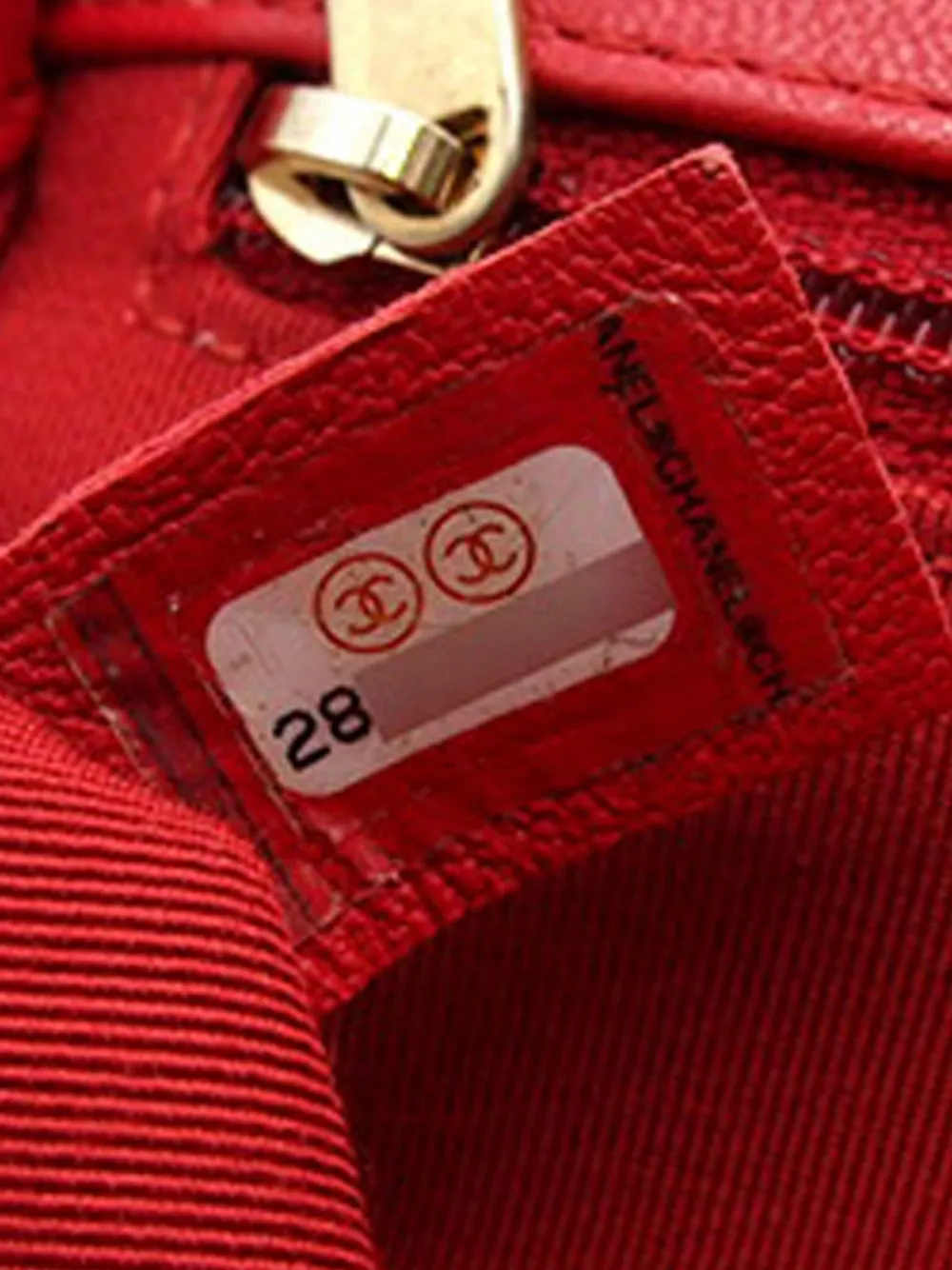 Pre-owned Chanel 2019 Quilted Lambskin Chain Infinity Top Handle Bag Satchel In Red