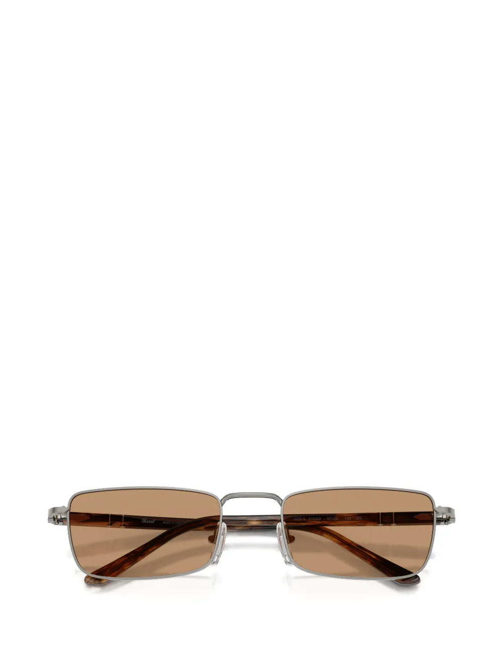 Persol Zonnebril met rechthoekig montuur Grijs