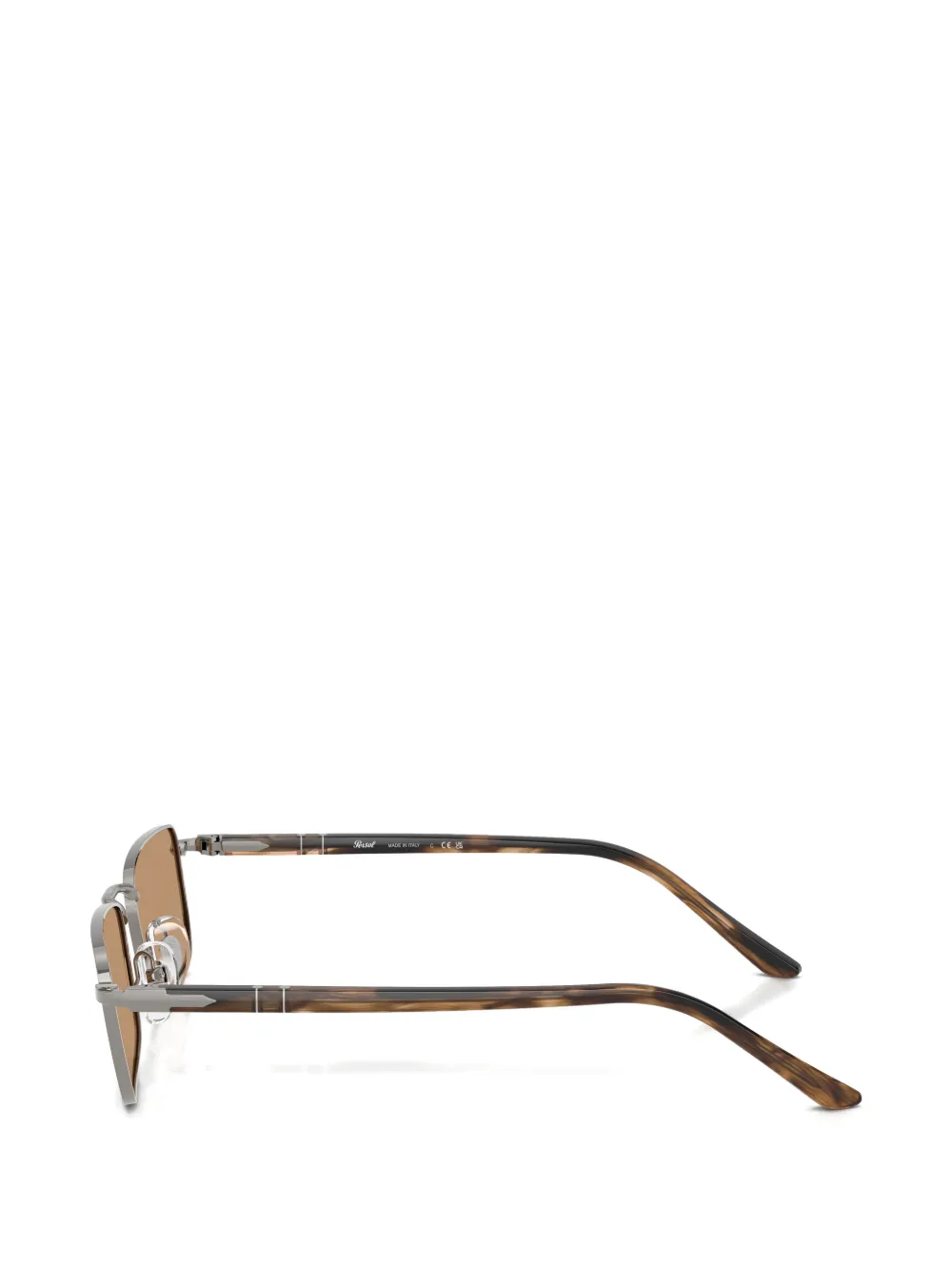 Persol Zonnebril met rechthoekig montuur Grijs