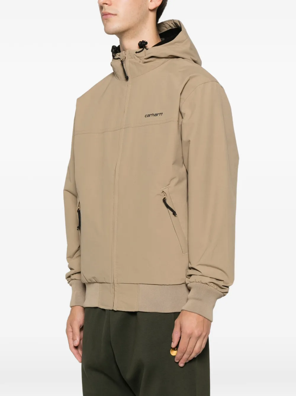 Carhartt Sail Hooded Padded Jacket In Brown