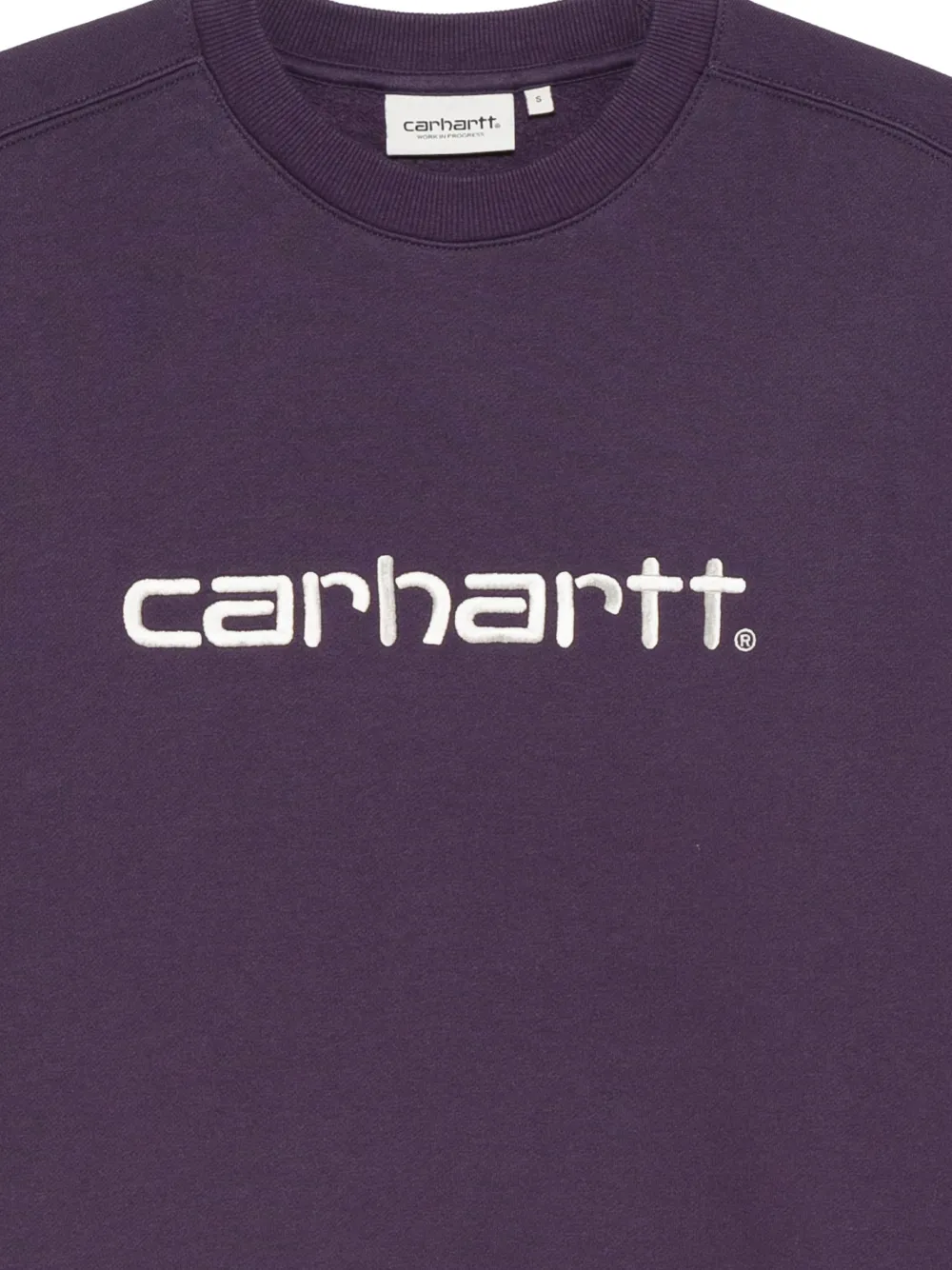 Carhartt Embroidered-logo Sweatshirt In Purple