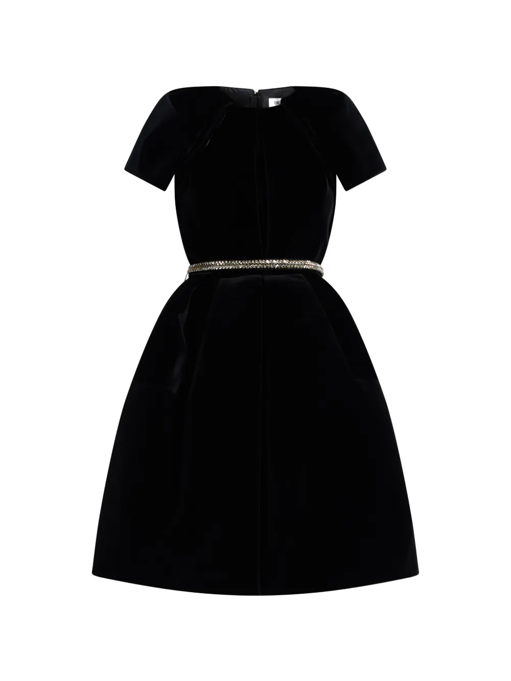 Dice Kayek flounce embellished dress - Nero