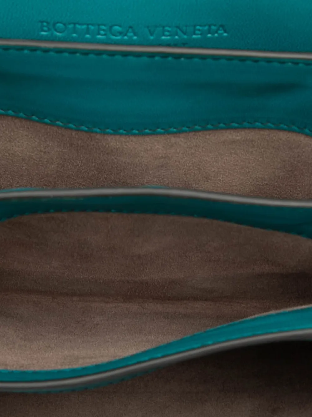 Pre-owned Bottega Veneta 2012-2025 Mini Nappa Intrecciato Runway Shoulder Bag In Blue