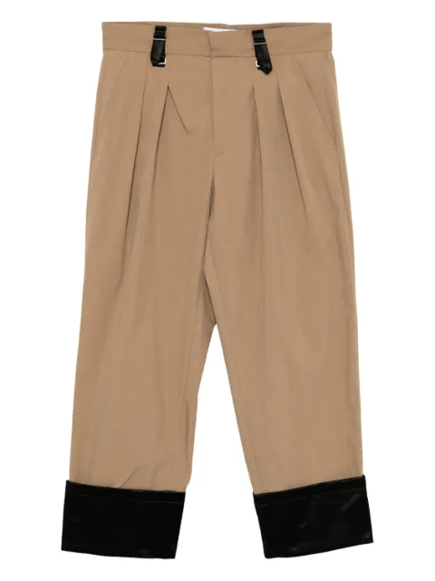 Ports V Luxe contrast trousers
