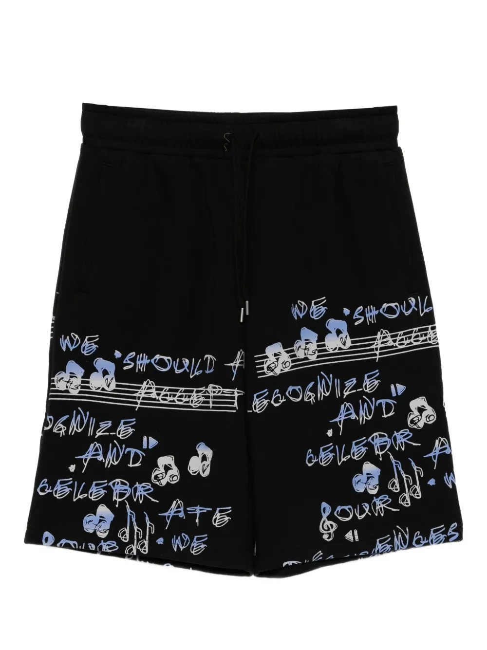 Ports V printed track shorts | Black | Image 1