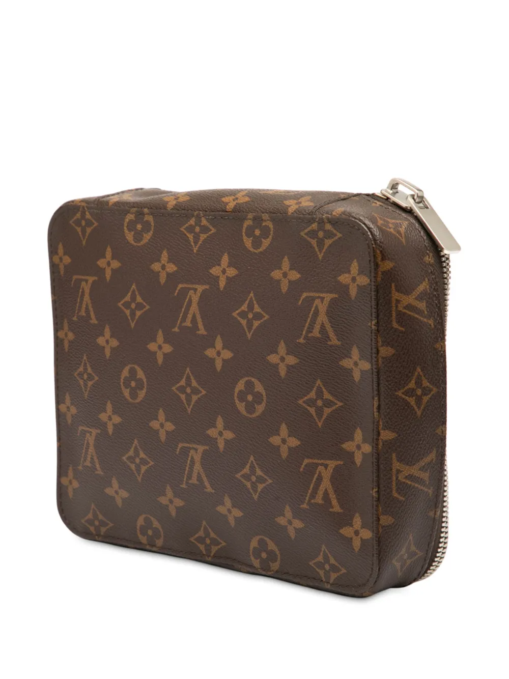 Pre-owned Louis Vuitton 2017 Monogram Horizon Accessoires Pouch In Brown