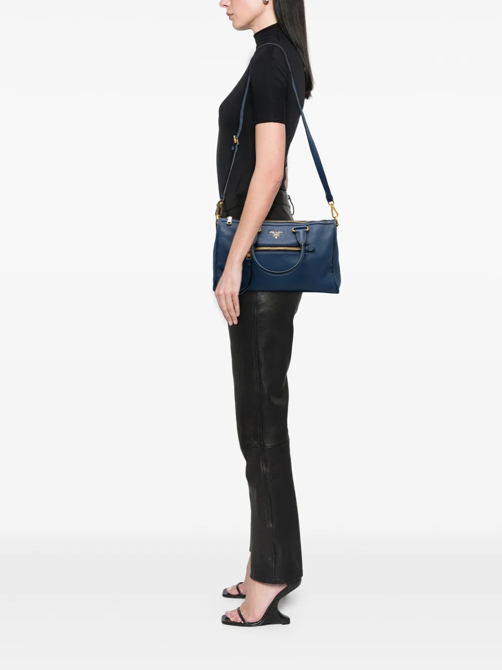 Prada Pre-Owned 2000-2025 Vitello Daino Zip Top satchel | Pre-Owned | Image 2