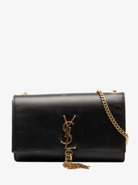 Saint Laurent Pre-Owned bolsa crossbody Kate mediana de piel de becerro con monograma y borla 2014