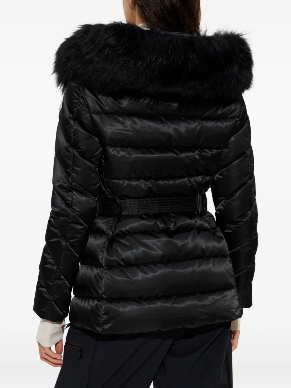 Moncler Long-sleeve Belted Jacket In Multi