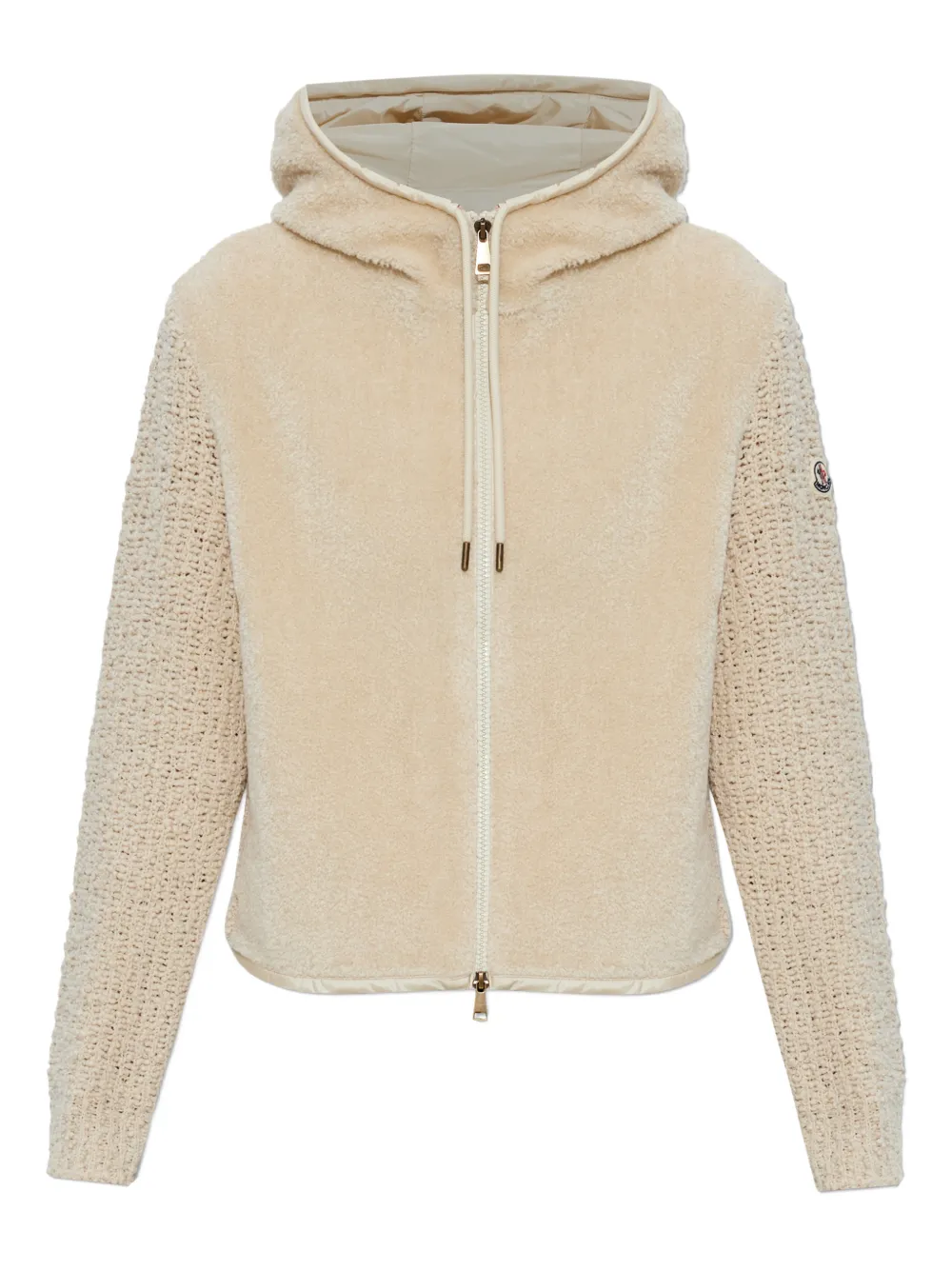Moncler Zip-fastening Sweatshirt In Neutral
