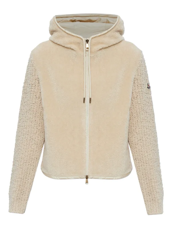 モンクレール（MONCLER）　ジップアップ・スウェットシャツ Moncler ジップアップ スウェットシャツ | ニュートラル | FARFETCH JP