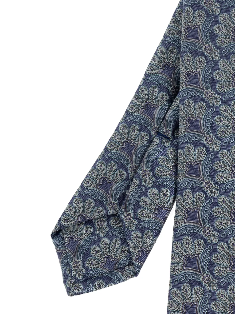 Etro Paisley Printed Tie In Blue