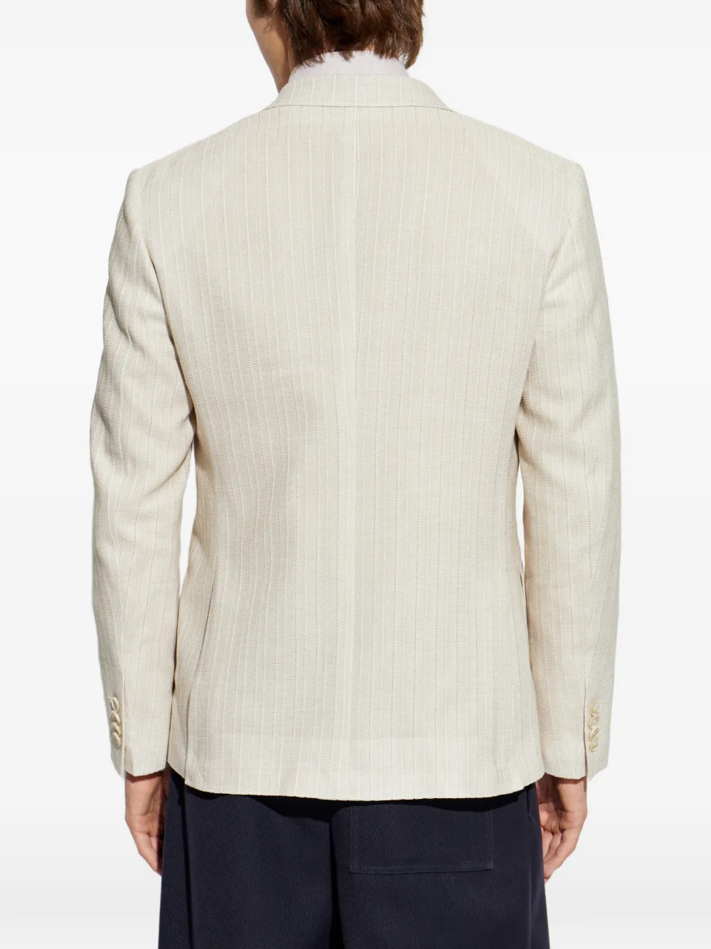 ETRO Gestreepte blazer Beige