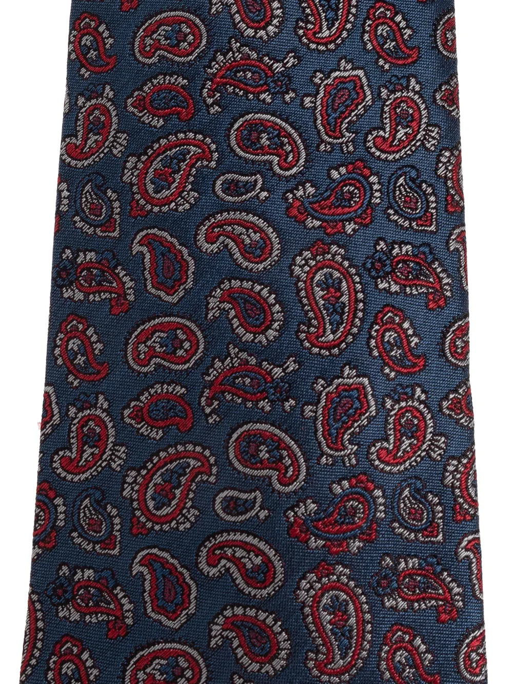 ETRO paisley silk tie - Blauw