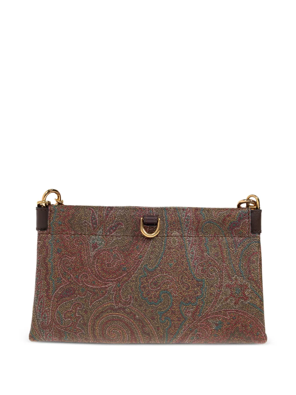  Etro Mini Talk Paisley Clutch Bag - Brown 