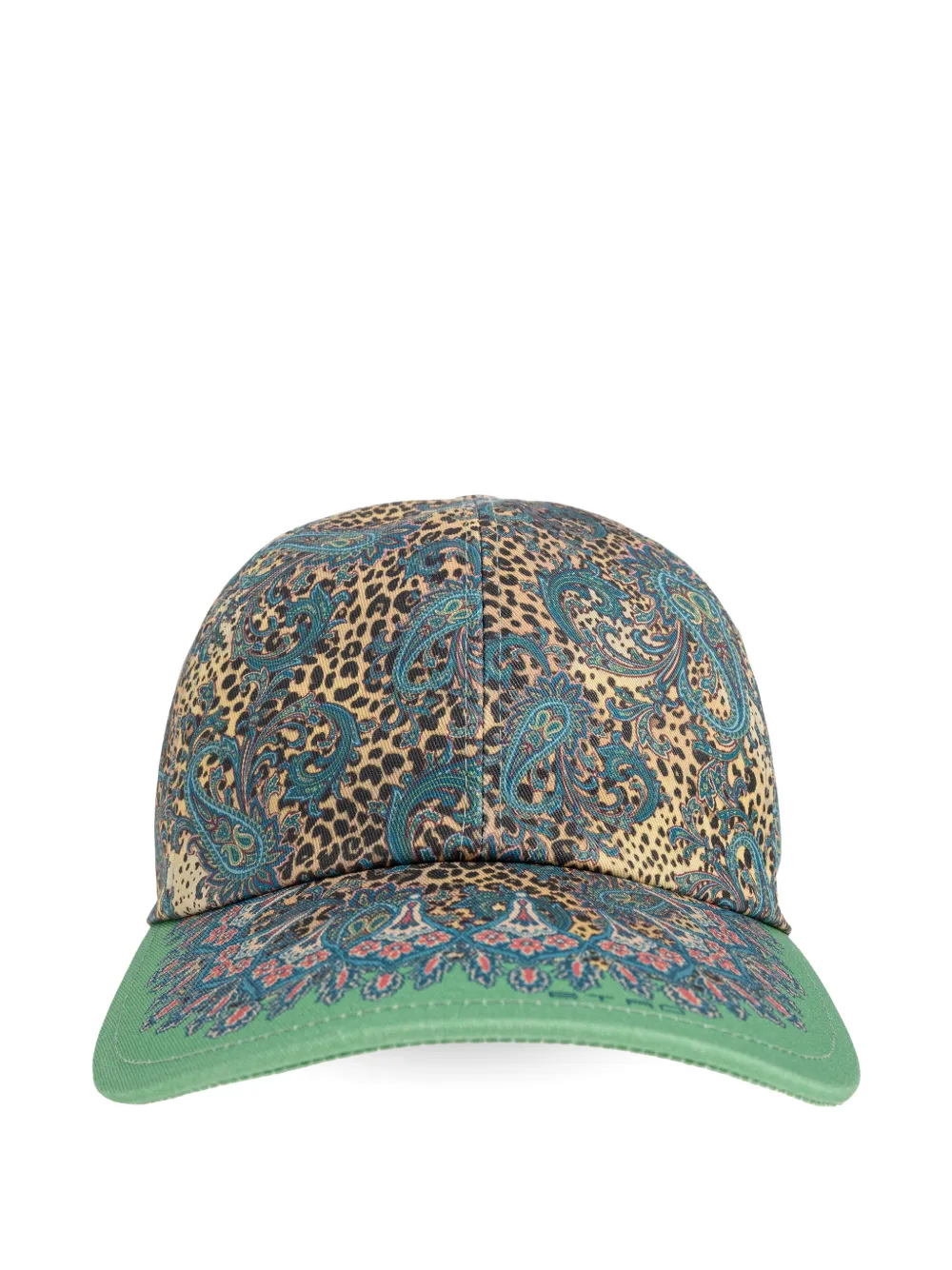 ETRO paisley-motifs animal-print baseball hat - Marrone