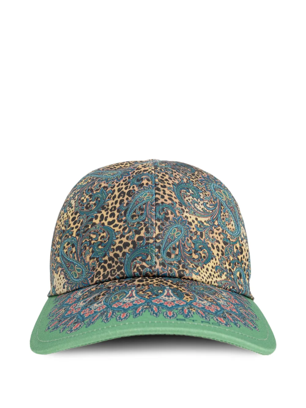ETRO paisley-motifs animal-print baseball hat - Marrone
