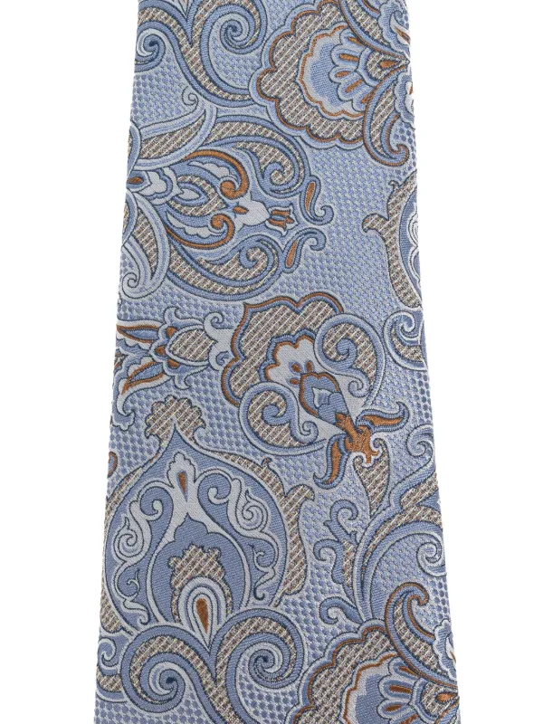 エトロ　ネクタイ　ペイズリー柄　ブルー ETRO ペイズリー ネクタイ | ブルー | FARFETCH JP