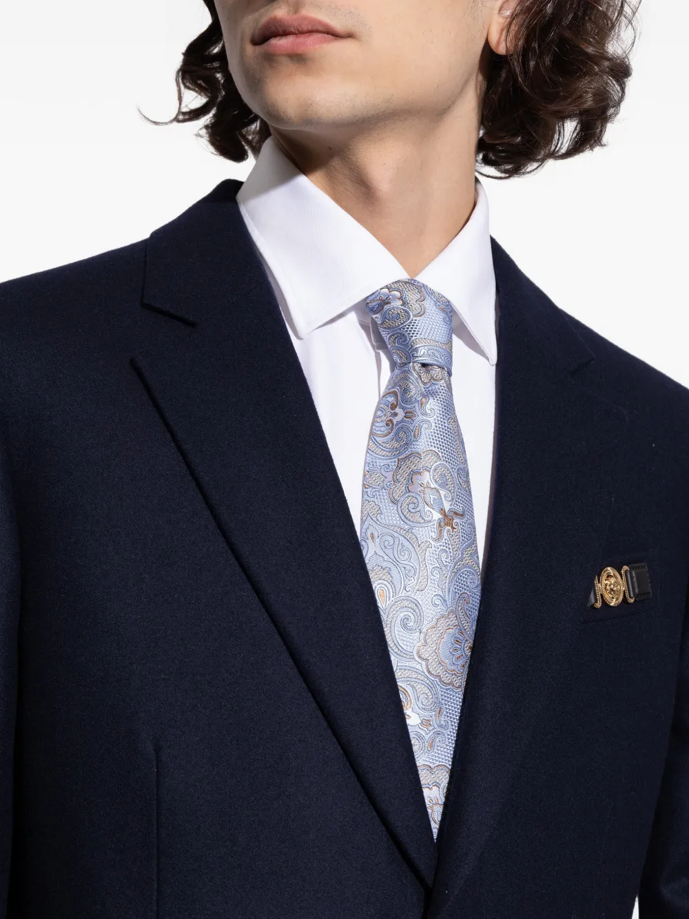 Etro Paisley-patterned Tie In Blue